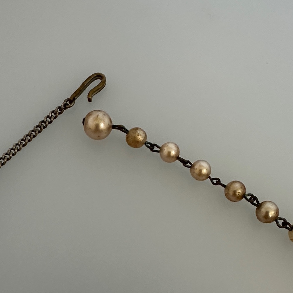 VINTAGE Shell Disk Statement Necklace - Picture 5 of 5